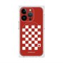 プレミアムスクエアケース with MagSafe［ Racing checkered flag Red - レーシングチェッカーフラッグ レッド ］