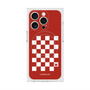 プレミアムスクエアケース with MagSafe［ Racing checkered flag Red - レーシングチェッカーフラッグ レッド ］