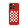 プレミアムスクエアケース with MagSafe［ Racing checkered flag Red - レーシングチェッカーフラッグ レッド ］