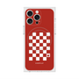 プレミアムスクエアケース with MagSafe［ Racing checkered flag Red - レーシングチェッカーフラッグ レッド ］