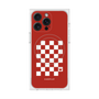 プレミアムスクエアケース with MagSafe［ Racing checkered flag Red - レーシングチェッカーフラッグ レッド ］