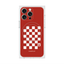 プレミアムスクエアケース with MagSafe［ Racing checkered flag Red - レーシングチェッカーフラッグ レッド ］