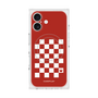 プレミアムスクエアケース with MagSafe［ Racing checkered flag Red - レーシングチェッカーフラッグ レッド ］