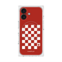 プレミアムスクエアケース with MagSafe［ Racing checkered flag Red - レーシングチェッカーフラッグ レッド ］