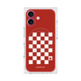 プレミアムスクエアケース with MagSafe［ Racing checkered flag Red - レーシングチェッカーフラッグ レッド ］