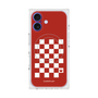 プレミアムスクエアケース with MagSafe［ Racing checkered flag Red - レーシングチェッカーフラッグ レッド ］