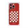 プレミアムスクエアケース with MagSafe［ Racing checkered flag Red - レーシングチェッカーフラッグ レッド ］