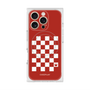 プレミアムスクエアケース with MagSafe［ Racing checkered flag Red - レーシングチェッカーフラッグ レッド ］