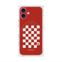 プレミアムスクエアケース with MagSafe［ Racing checkered flag Red - レーシングチェッカーフラッグ レッド ］