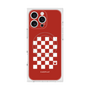 プレミアムスクエアケース with MagSafe［ Racing checkered flag Red - レーシングチェッカーフラッグ レッド ］