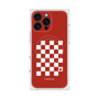 プレミアムスクエアケース with MagSafe［ Racing checkered flag Red - レーシングチェッカーフラッグ レッド ］