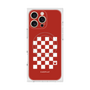 プレミアムスクエアケース with MagSafe［ Racing checkered flag Red - レーシングチェッカーフラッグ レッド ］