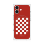プレミアムスクエアケース with MagSafe［ Racing checkered flag Red - レーシングチェッカーフラッグ レッド ］