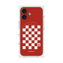 プレミアムスクエアケース with MagSafe［ Racing checkered flag Red - レーシングチェッカーフラッグ レッド ］