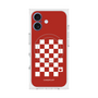 プレミアムスクエアケース with MagSafe［ Racing checkered flag Red - レーシングチェッカーフラッグ レッド ］