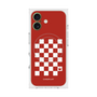 プレミアムスクエアケース with MagSafe［ Racing checkered flag Red - レーシングチェッカーフラッグ レッド ］
