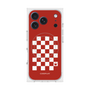 プレミアムスクエアケース with MagSafe［ Racing checkered flag Red - レーシングチェッカーフラッグ レッド ］