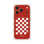 プレミアムスクエアケース with MagSafe［ Racing checkered flag Red - レーシングチェッカーフラッグ レッド ］