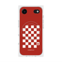 プレミアムスクエアケース with MagSafe［ Racing checkered flag Red - レーシングチェッカーフラッグ レッド ］