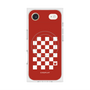 プレミアムスクエアケース with MagSafe［ Racing checkered flag Red - レーシングチェッカーフラッグ レッド ］
