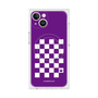 プレミアムスクエアケース with MagSafe［ Racing checkered flag Purple - レーシングチェッカーフラッグ パープル ］