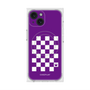 プレミアムスクエアケース with MagSafe［ Racing checkered flag Purple - レーシングチェッカーフラッグ パープル ］