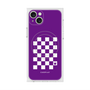 プレミアムスクエアケース with MagSafe［ Racing checkered flag Purple - レーシングチェッカーフラッグ パープル ］