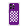 プレミアムスクエアケース with MagSafe［ Racing checkered flag Purple - レーシングチェッカーフラッグ パープル ］