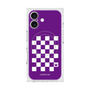 プレミアムスクエアケース with MagSafe［ Racing checkered flag Purple - レーシングチェッカーフラッグ パープル ］