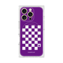 プレミアムスクエアケース with MagSafe［ Racing checkered flag Purple - レーシングチェッカーフラッグ パープル ］