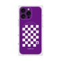 プレミアムスクエアケース with MagSafe［ Racing checkered flag Purple - レーシングチェッカーフラッグ パープル ］