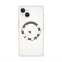プレミアムスクエアケース with MagSafe［ Racing checkered flag White - レーシングチェッカーフラッグ ホワイト ］