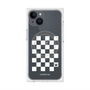 プレミアムスクエアケース with MagSafe［ Racing checkered flag White - レーシングチェッカーフラッグ ホワイト ］