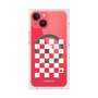 プレミアムスクエアケース with MagSafe［ Racing checkered flag White - レーシングチェッカーフラッグ ホワイト ］