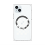 プレミアムスクエアケース with MagSafe［ Racing checkered flag White - レーシングチェッカーフラッグ ホワイト ］