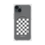 プレミアムスクエアケース with MagSafe［ Racing checkered flag White - レーシングチェッカーフラッグ ホワイト ］