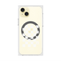 プレミアムスクエアケース with MagSafe［ Racing checkered flag White - レーシングチェッカーフラッグ ホワイト ］
