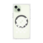 プレミアムスクエアケース with MagSafe［ Racing checkered flag White - レーシングチェッカーフラッグ ホワイト ］