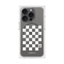 プレミアムスクエアケース with MagSafe［ Racing checkered flag White - レーシングチェッカーフラッグ ホワイト ］