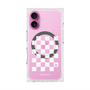 プレミアムスクエアケース with MagSafe［ Racing checkered flag White - レーシングチェッカーフラッグ ホワイト ］