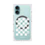 プレミアムスクエアケース with MagSafe［ Racing checkered flag White - レーシングチェッカーフラッグ ホワイト ］