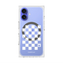プレミアムスクエアケース with MagSafe［ Racing checkered flag White - レーシングチェッカーフラッグ ホワイト ］