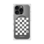 プレミアムスクエアケース with MagSafe［ Racing checkered flag White - レーシングチェッカーフラッグ ホワイト ］