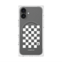 プレミアムスクエアケース with MagSafe［ Racing checkered flag White - レーシングチェッカーフラッグ ホワイト ］