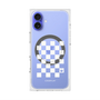 プレミアムスクエアケース with MagSafe［ Racing checkered flag White - レーシングチェッカーフラッグ ホワイト ］