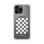 プレミアムスクエアケース with MagSafe［ Racing checkered flag White - レーシングチェッカーフラッグ ホワイト ］