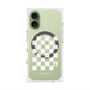 プレミアムスクエアケース with MagSafe［ Racing checkered flag White - レーシングチェッカーフラッグ ホワイト ］