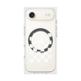 プレミアムスクエアケース with MagSafe［ Racing checkered flag White - レーシングチェッカーフラッグ ホワイト ］