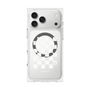 プレミアムスクエアケース with MagSafe［ Racing checkered flag White - レーシングチェッカーフラッグ ホワイト ］