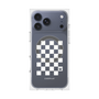 プレミアムスクエアケース with MagSafe［ Racing checkered flag White - レーシングチェッカーフラッグ ホワイト ］